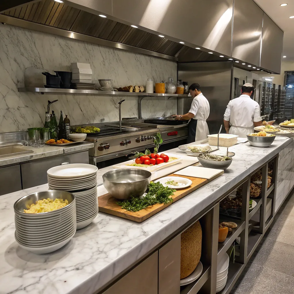Professional Italian kitchen setup